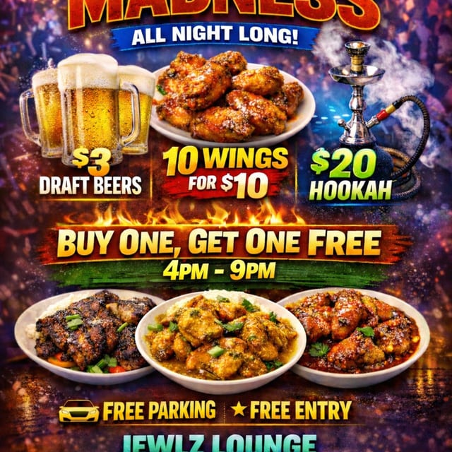 MONDAY -  $20 HOOKAH , SPORTS  